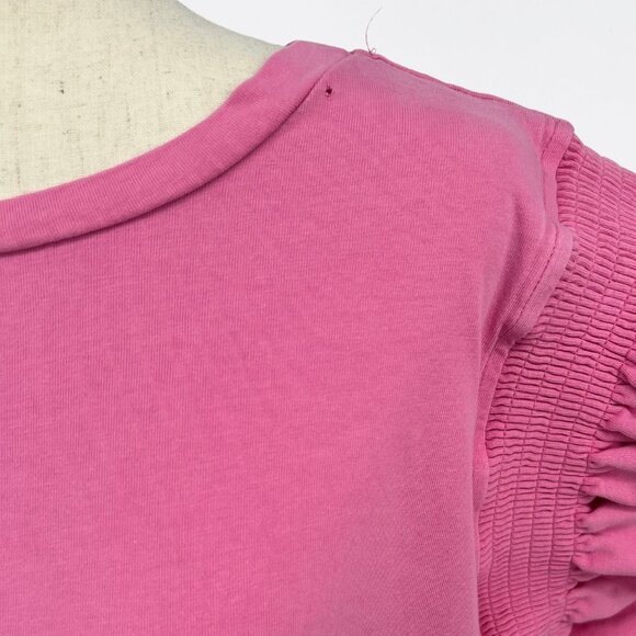 English Factory Plus Size Bubblegum Pink Flutter Sleeve Dress - 3X - Picture 3 of 9